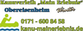 Kanuverleih - Main Erlebnis in Obereisenheim