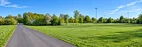 Einfahrt zum Sportplatz und Sportheim in Gerlachshausen